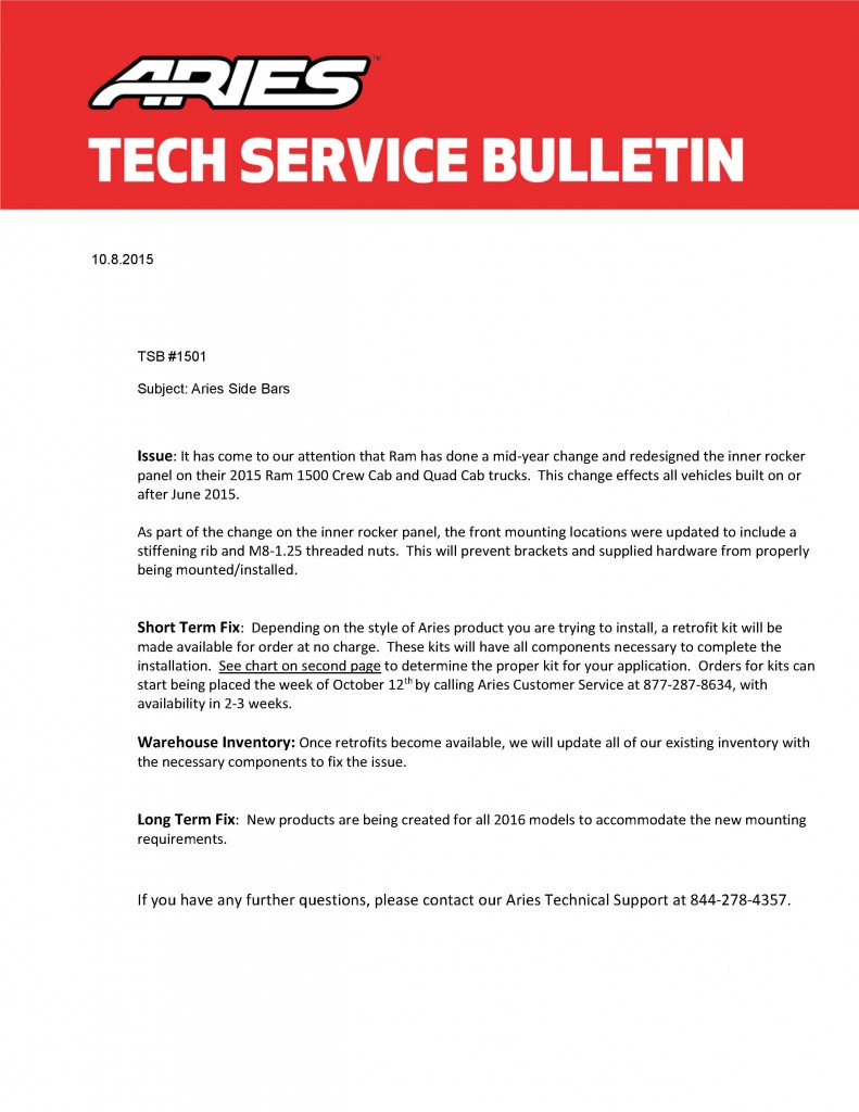 technical service bulletin 10-048